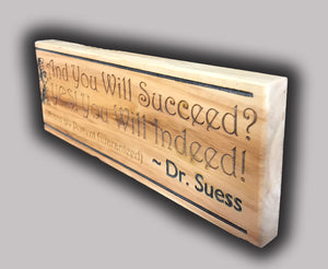 "You Will Succeed Dr. Suess" Shelf Inspiration