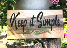 Maple Keep it Simple Wood Plaque