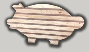 Custom Hardwood Pig Cutting Board