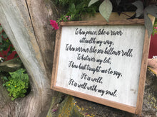 Reclaimed Wood It Is Well with My Soul Framed Plaque