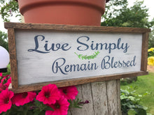 Framed Live Simply Hand Painted Plaque