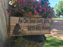 Old Bear and his Honey Ash Plaque