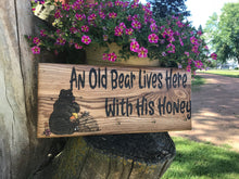 Old Bear and his Honey Ash Plaque