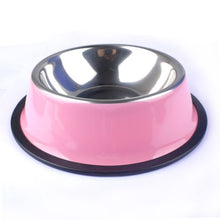 Stainless Steel Non-slip Color Spray Paint Pet Bowls